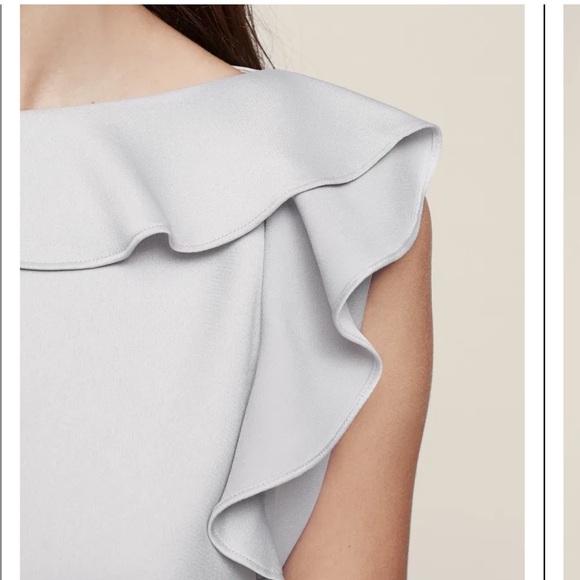 Reiss Tyra Ruffle-Detail Dress sz 10 - Picture 15 of 15